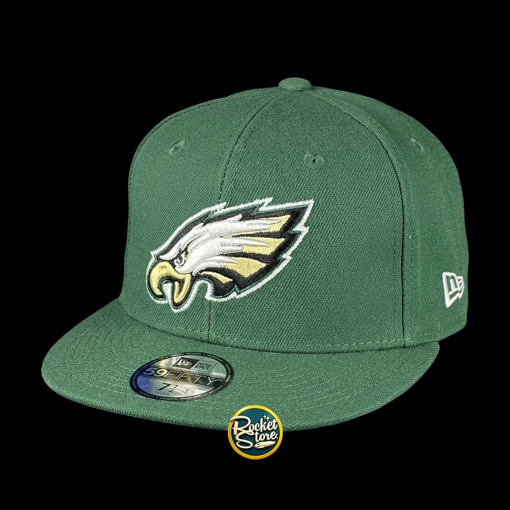 Gorra Philadelphia Eagles NFL Oficial (Verde Midnight / Snapback)