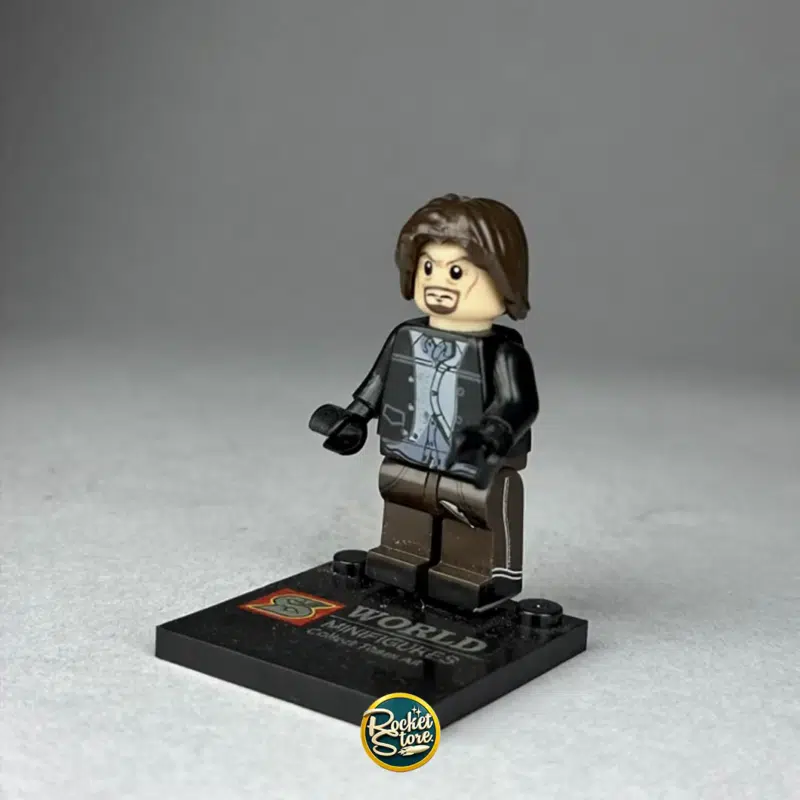 Minifigura tipo LEGO Bucky Barnes Soldado del Invierno Táctico