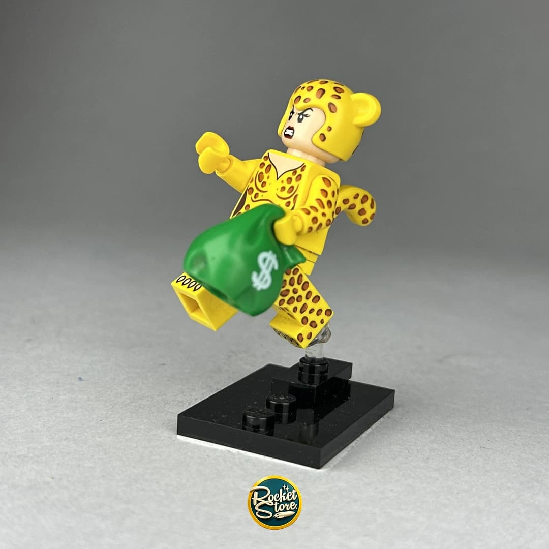 Minifigura LEGO DC Comics Cheetah con Saco de Dinero
