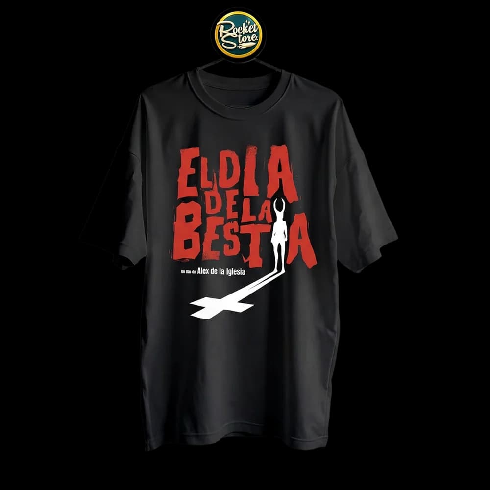 Camiseta El Día de la Bestia - Cruz Invertida Álex de la Iglesia - Foto 2