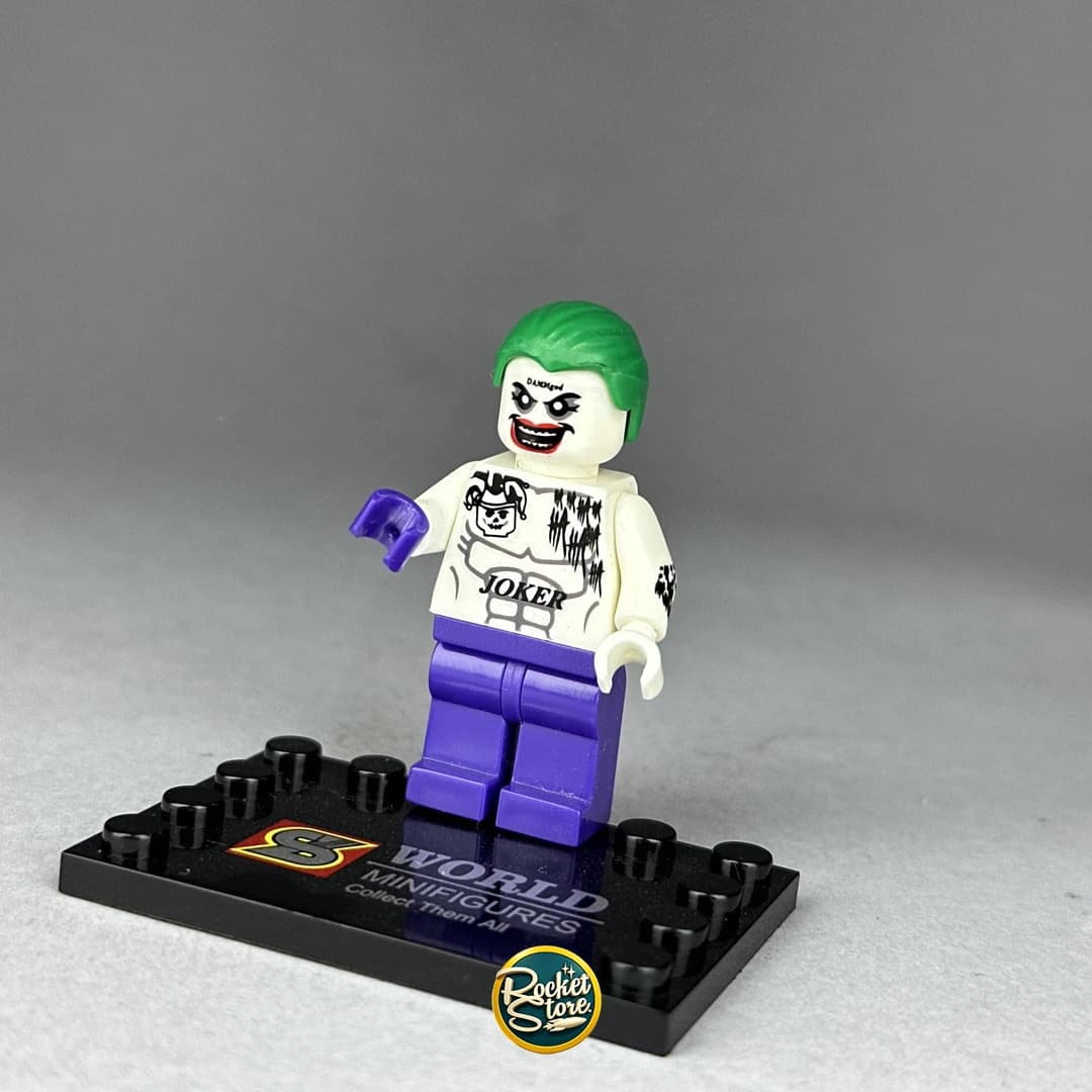 Minifigura tipo LEGO DC Comics The Joker Tatuado Suicide Squad