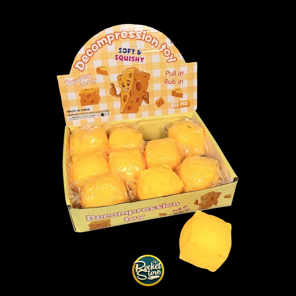 Display de squishies de queso Decompression Toy