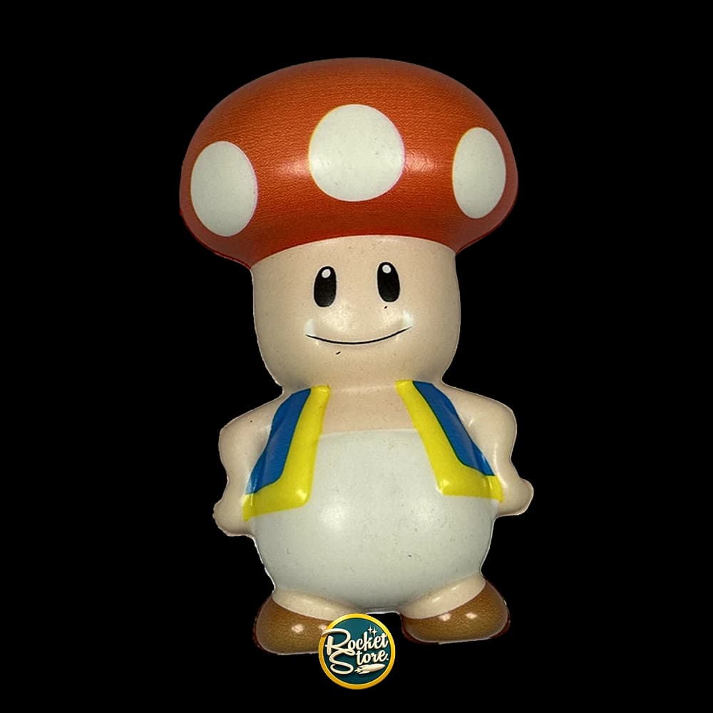 Squishy Toad Super Mario Bros Nintendo Figura Antiestrés