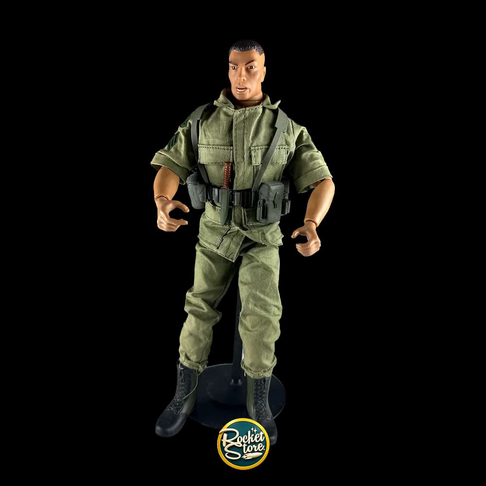 Soldado Clásico 12" Verde Militar con Base
