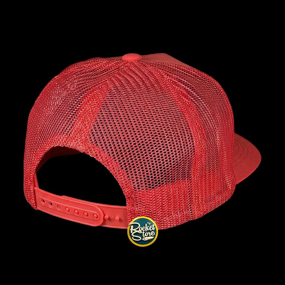 Gorra The Flash DC Comics Trucker (Roja / Malla Roja / Parche Rayo)