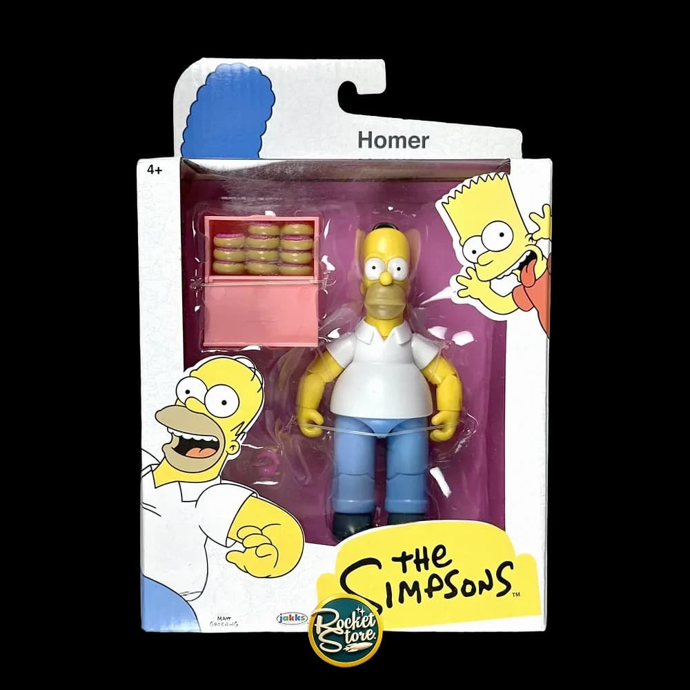 Figura Homero con Caja de Donas - Los Simpson Jakks