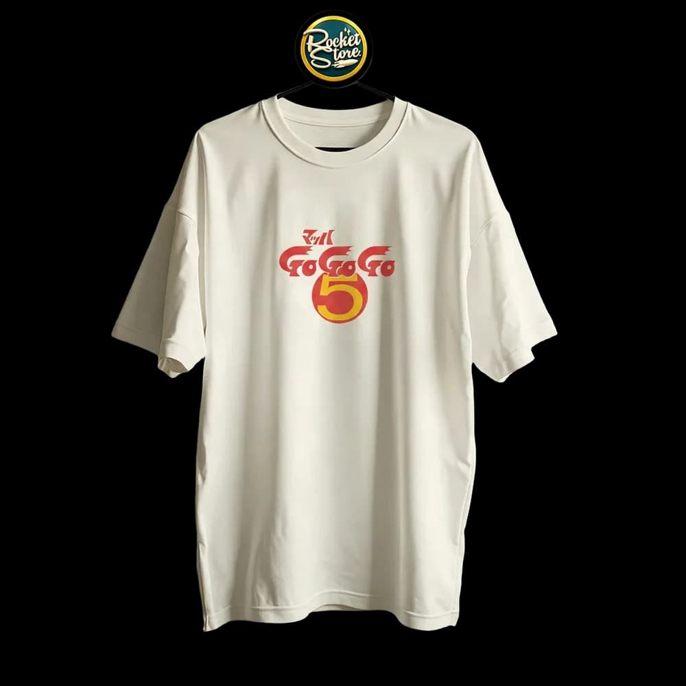 Camiseta Meteoro - Mach GoGoGo Speed Racer 1967 Marfil