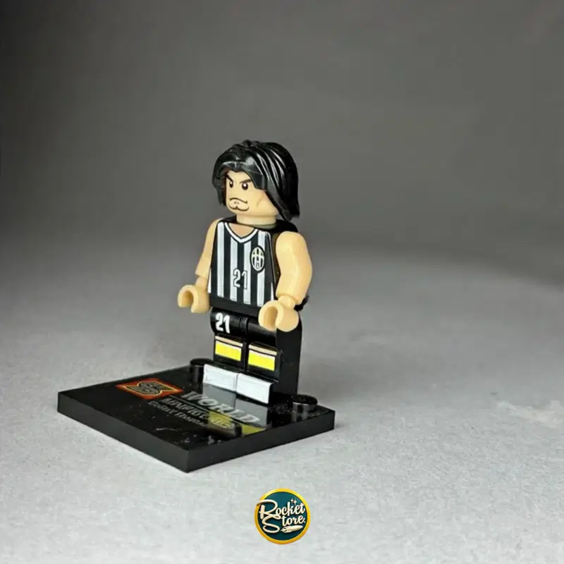Minifigura tipo LEGO Andrea Pirlo #21 Juventus con Melena