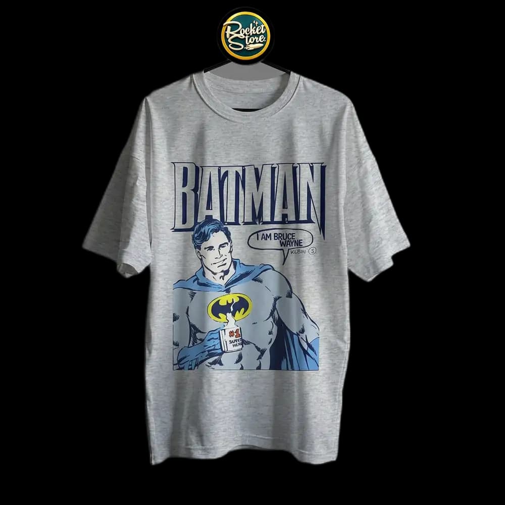 Camiseta Batman - I Am Bruce Wayne Coffee Mug Gris Jaspe