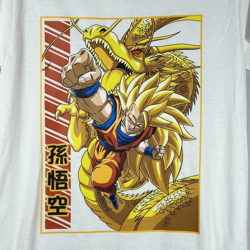 Camiseta Dragon Ball Z - Goku SSJ3 Puño del Dragón Blanco - Foto 1