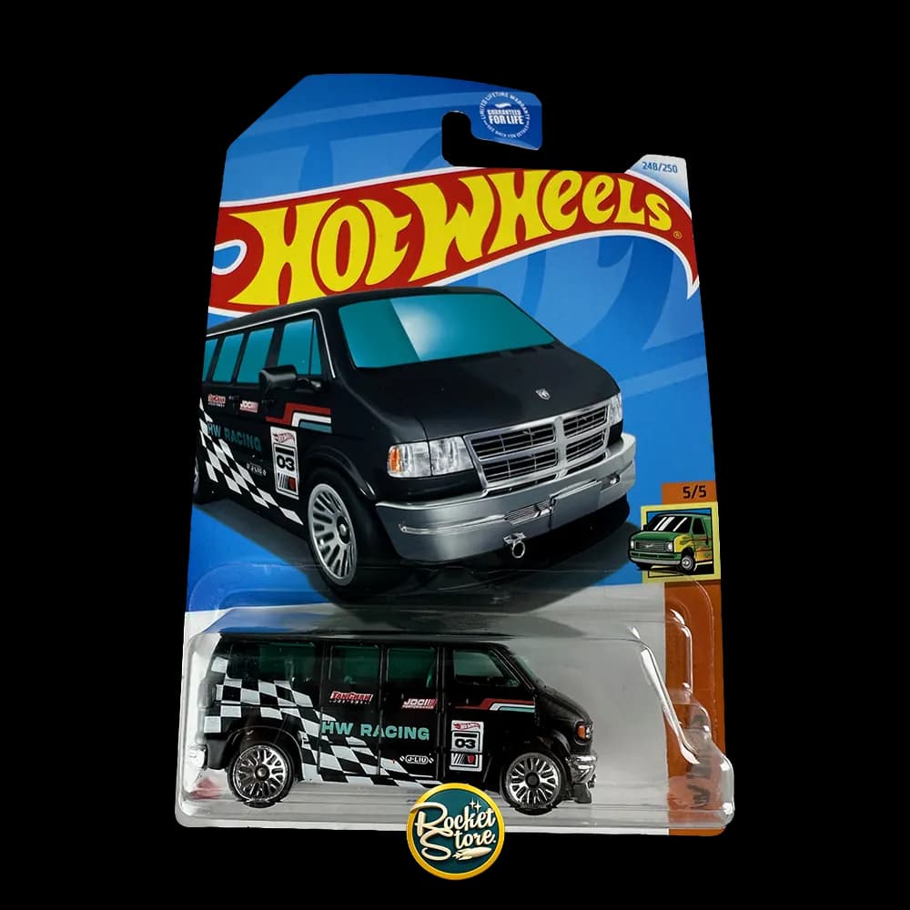 Hot Wheels Dodge Van Negro