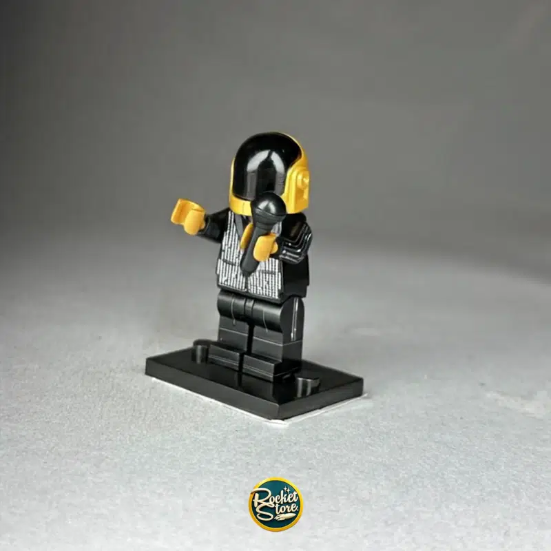Minifigura tipo LEGO Daft Punk Guy-Manuel en Traje de Árbitro DJ