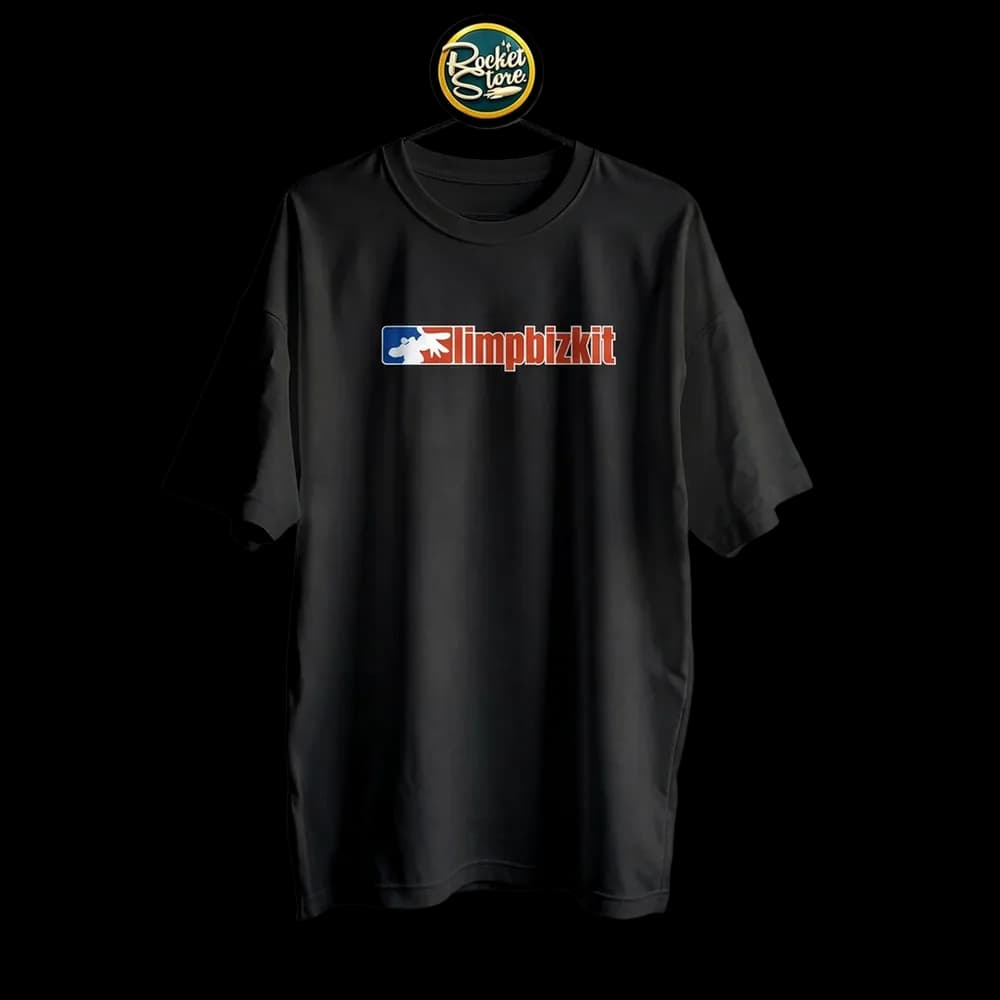 Camiseta Limp Bizkit - MLB Parody Logo Negro