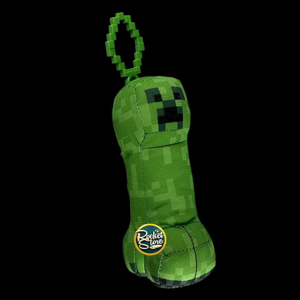 Llavero Peluche Creeper con Mosquetón - Minecraft