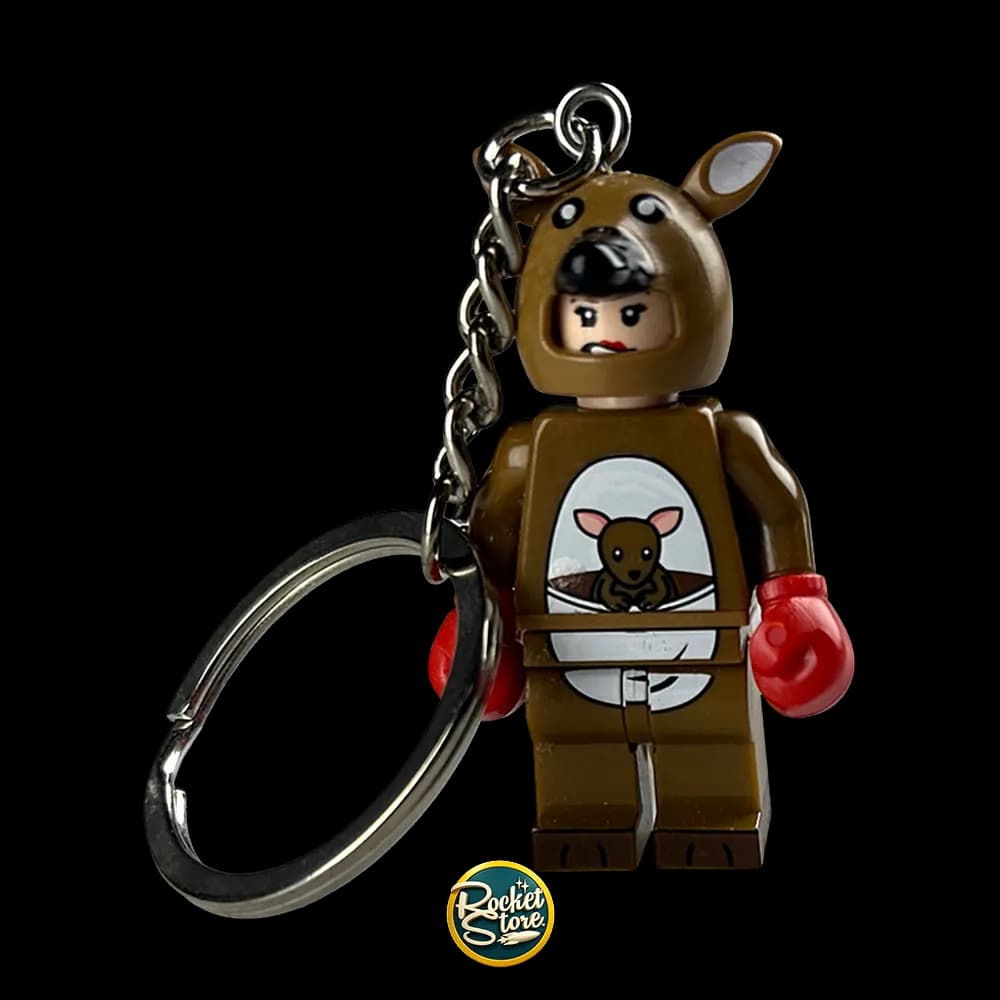 Llavero metalico tipo lego canguro