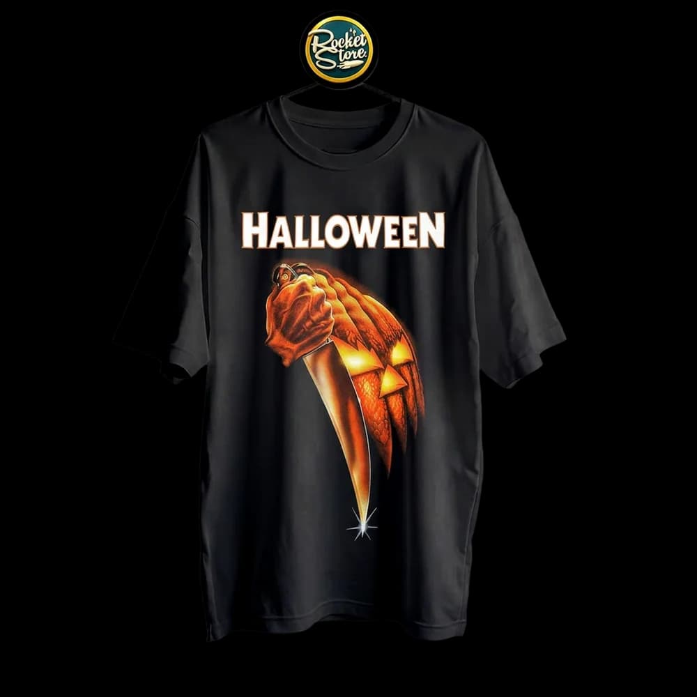 Camiseta Halloween 1978 - Cuchillo y Calabaza John Carpenter