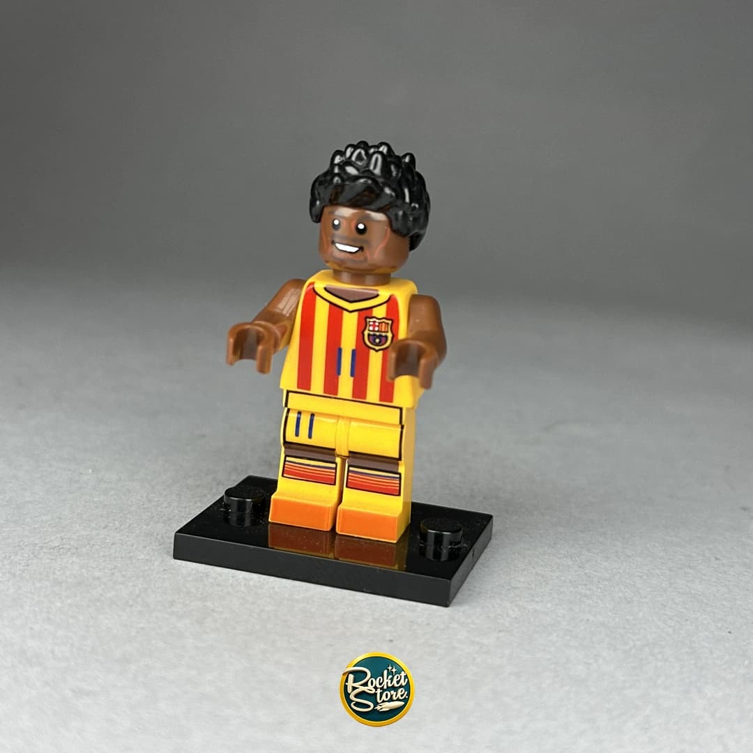 Minifigura tipo LEGO Ronaldinho / FC Barcelona Camiseta Blaugrana
