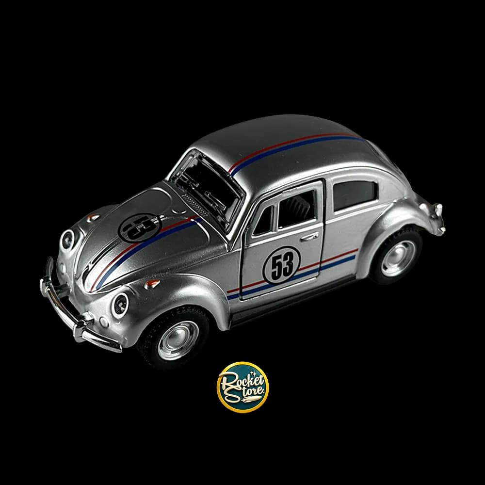 Volkswagen Beetle Plateado #53 Escala 1:43