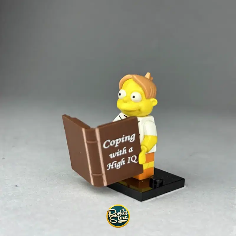 Minifigura LEGO The Simpsons Martin Prince con Libro de IQ