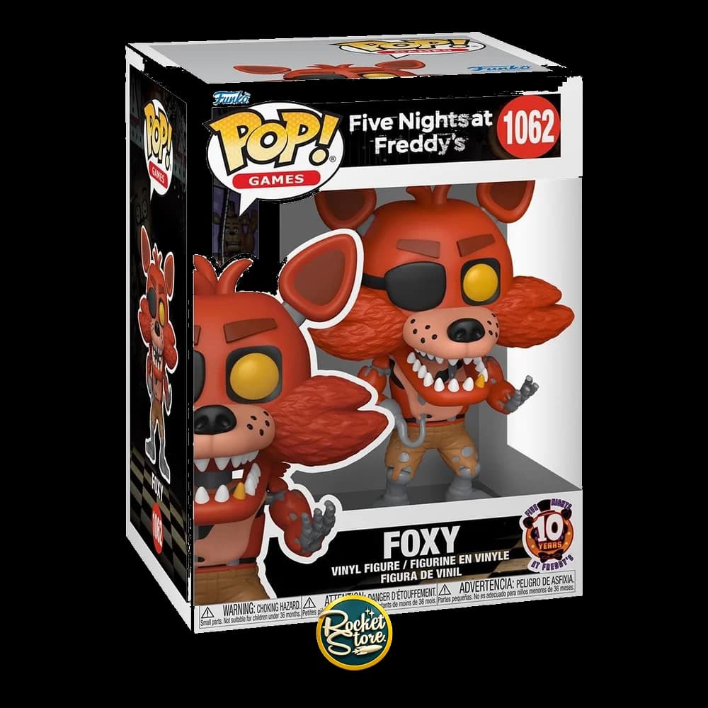 Funko Pop! Games Five Nights at Freddy's #1062 - Foxy (10 Aniversario)