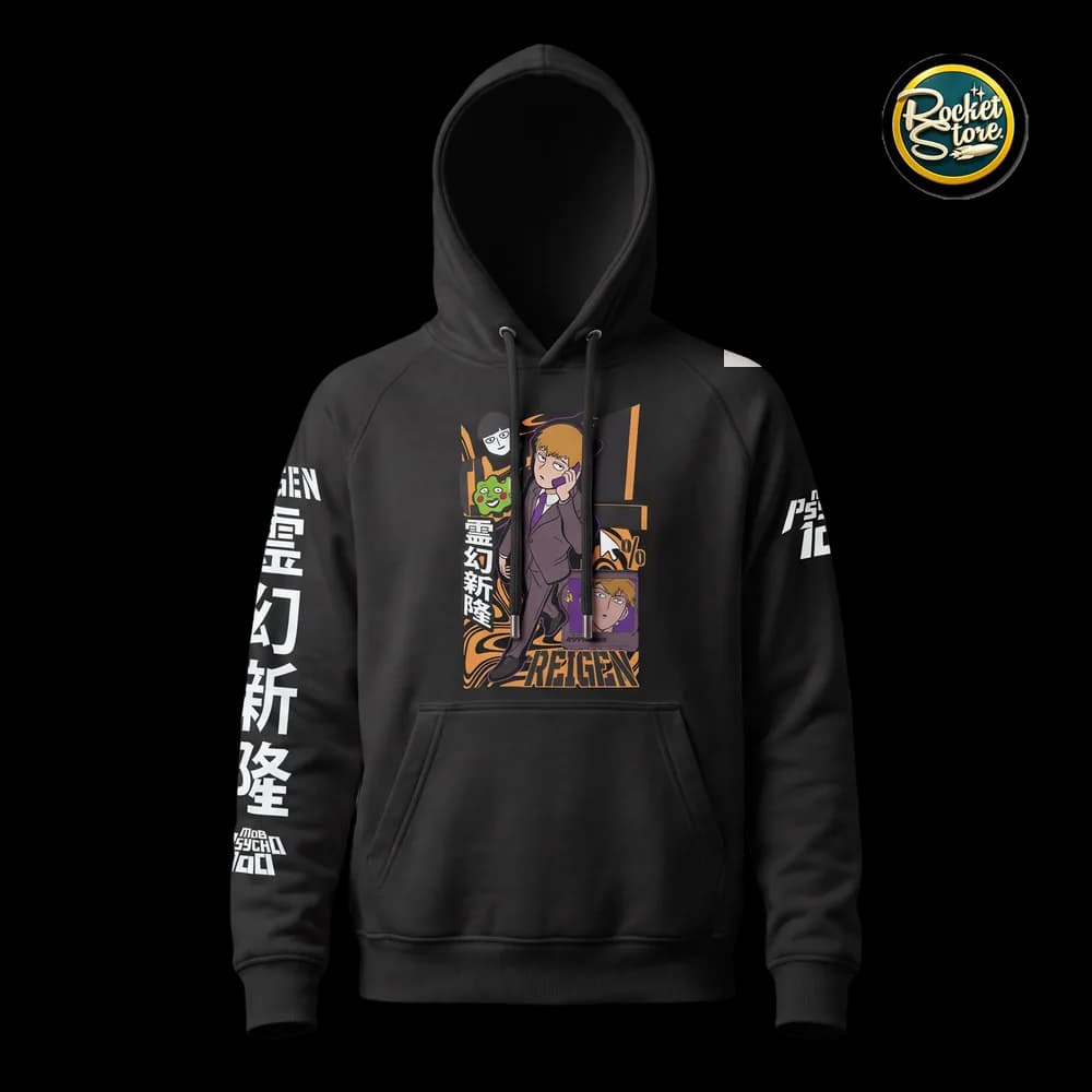Buzo Hoodie Mob Psycho 100 - Arataka Reigen Graphic Edition