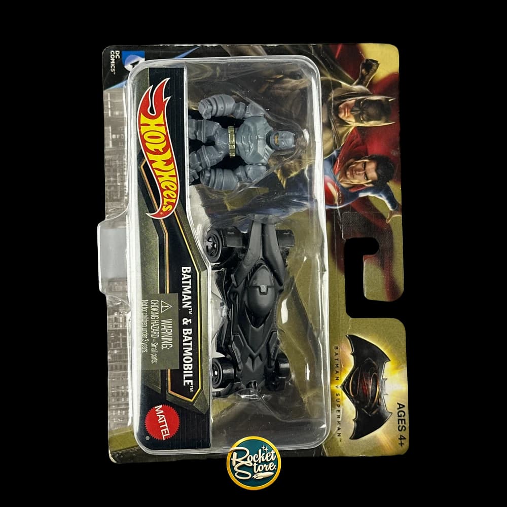 Hot Wheels Batman & Batmobile Character Cars Pack (Mattel DC)