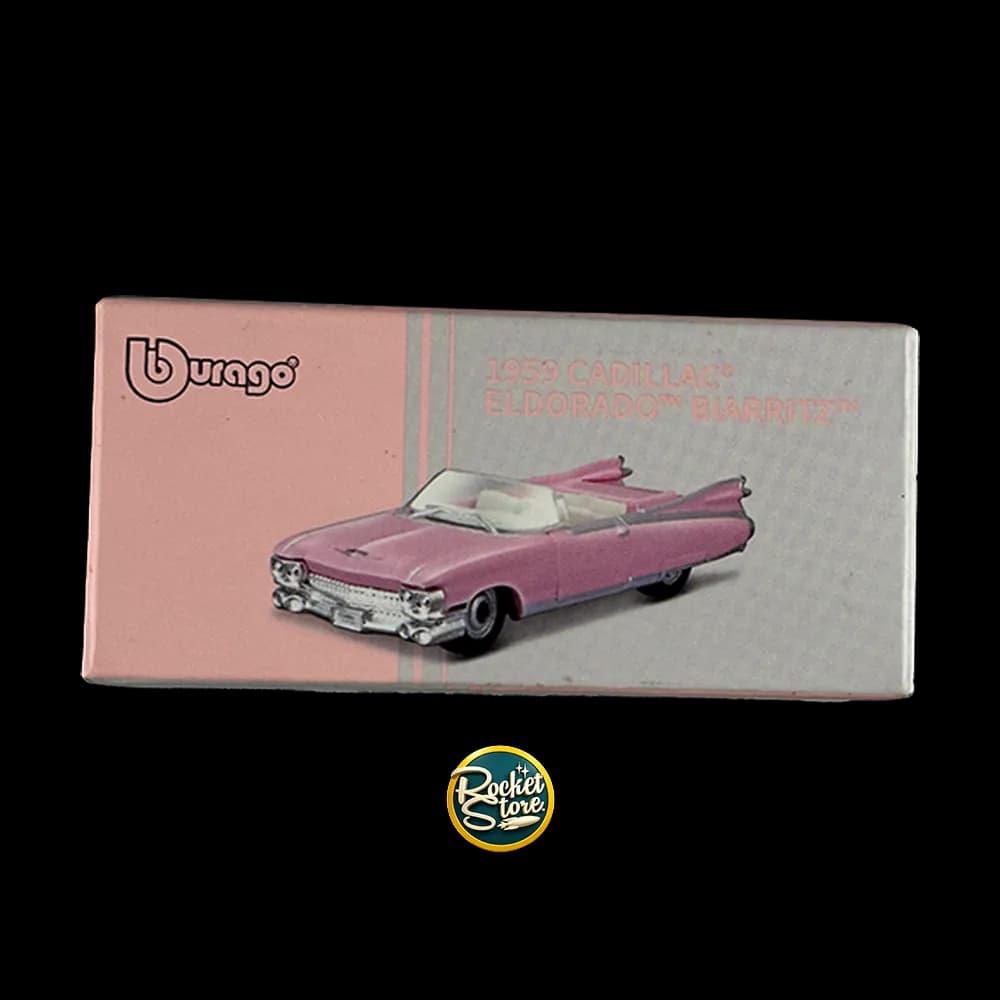Burago Cadillac Eldorado Rosado Escala 1:64