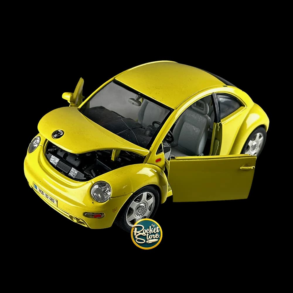 Volkswagen New Beetle Amarillo Escala 1:18