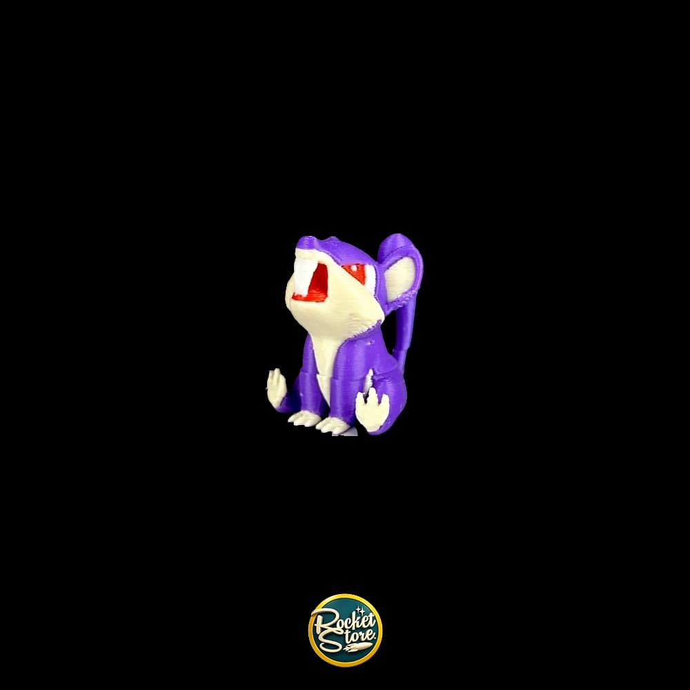 Figura Pokémon Rattata #019 - Impresión 3D 2"
