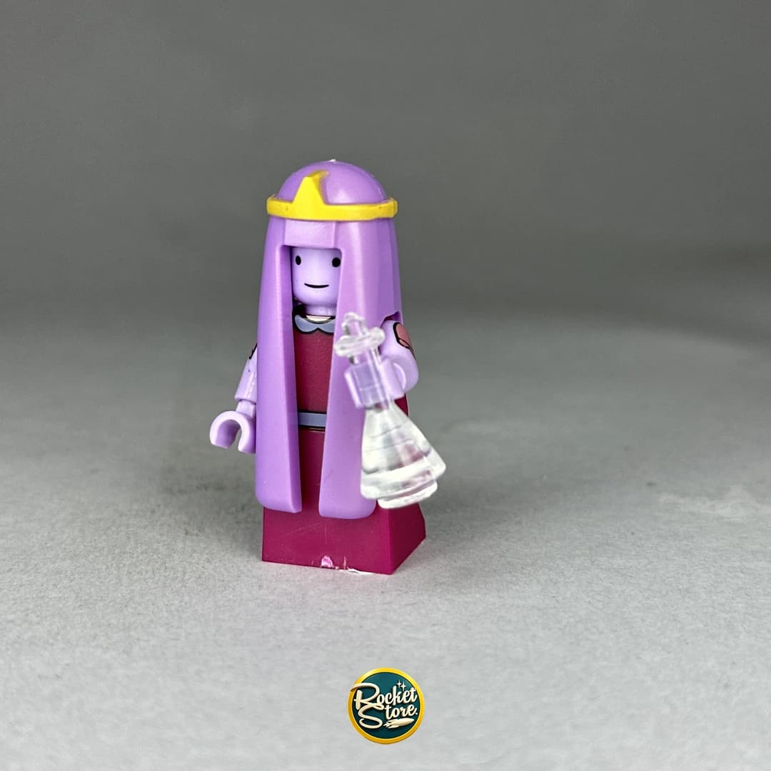 Minifigura tipo LEGO Dulce Princesa Princess Bubblegum con Frasco