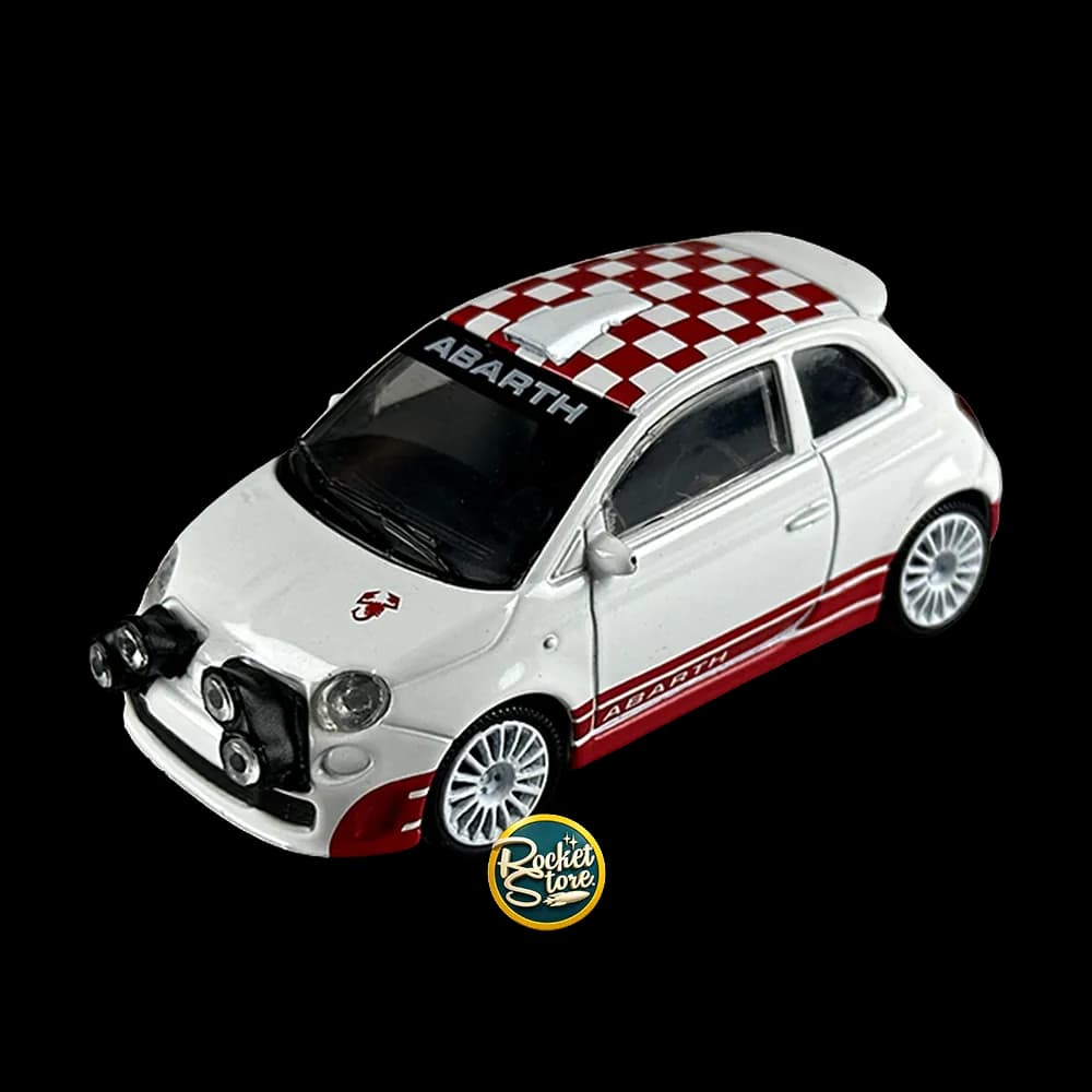 Abarth 500 Blanco con Techo a Cuadros
