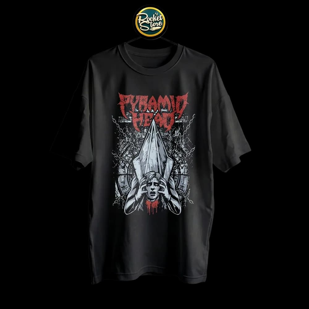 Camiseta Silent Hill 2 - Pyramid Head y James Sunderland
