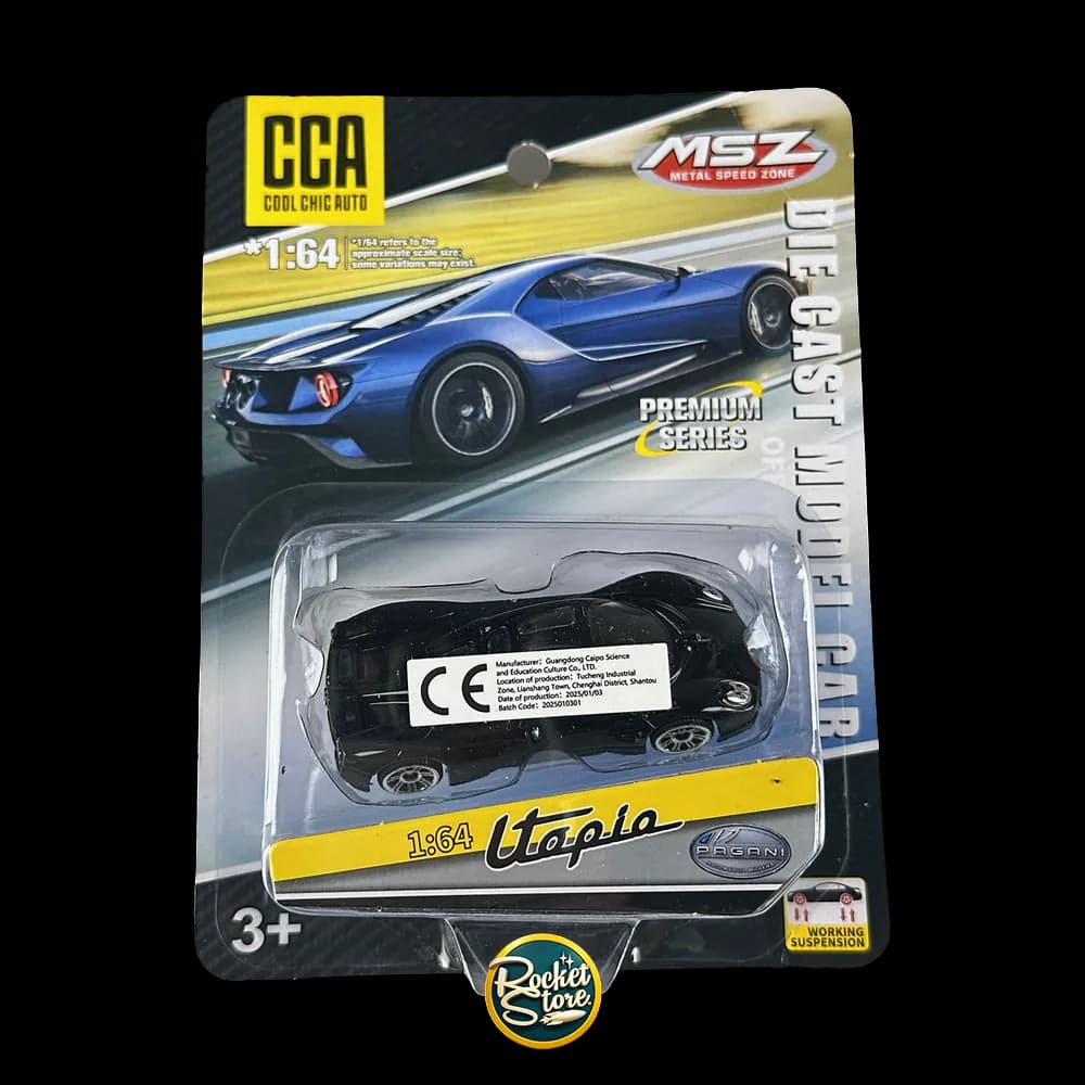 MSZ Premium Series Auto Negro Escala 1:64