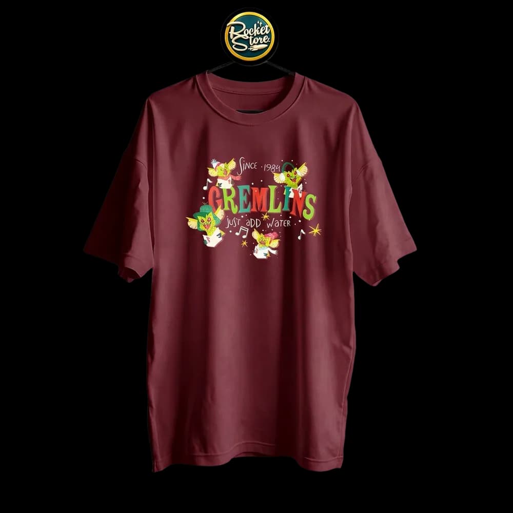 Camiseta Gremlins - Villancicos Navideños Vinotinto - Foto 2