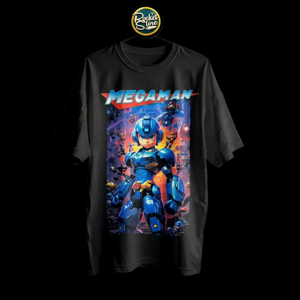 Camiseta Mega Man - Blue Bomber Battle Armor Capcom