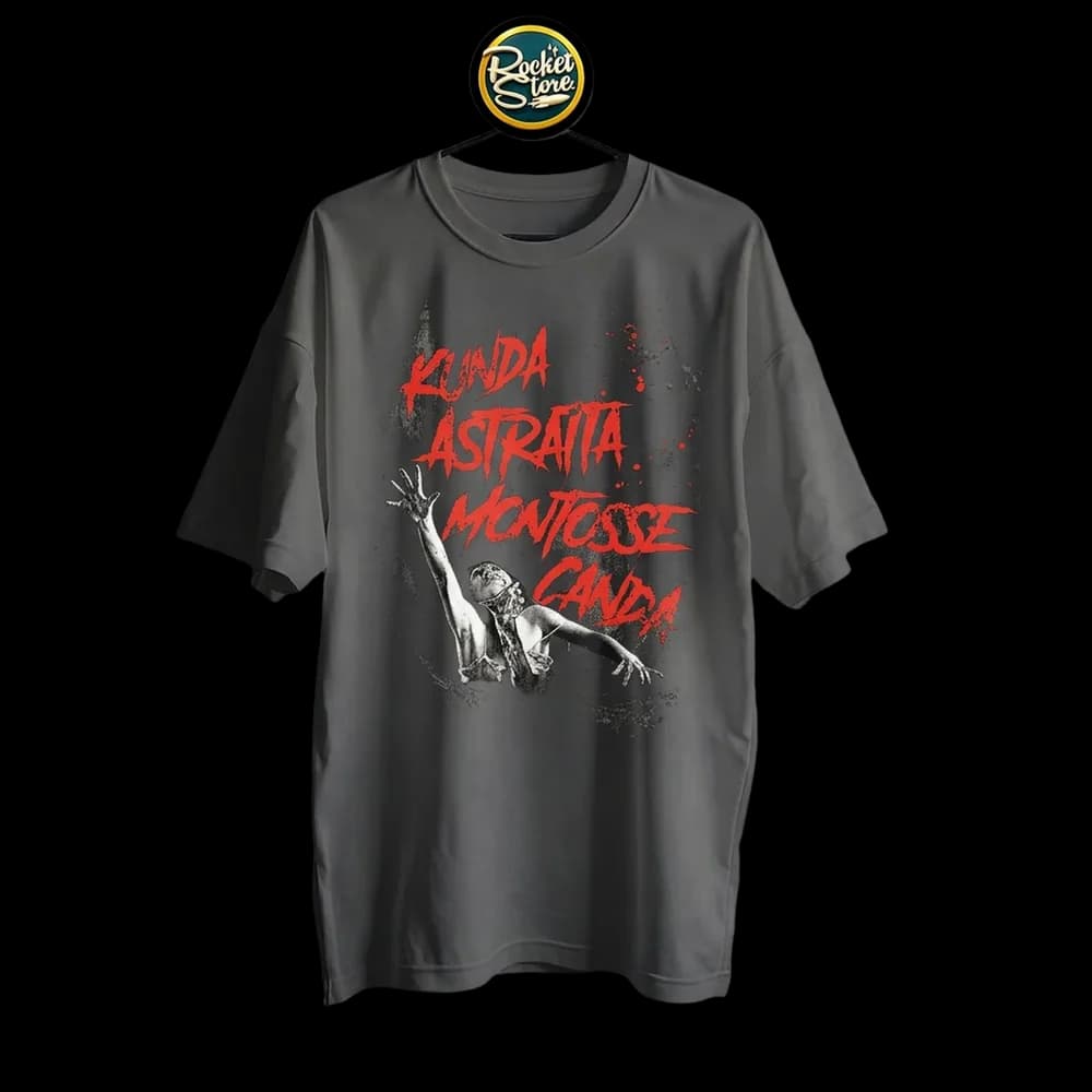 Camiseta Evil Dead - Kunda Astratta Montosse Canda Negro