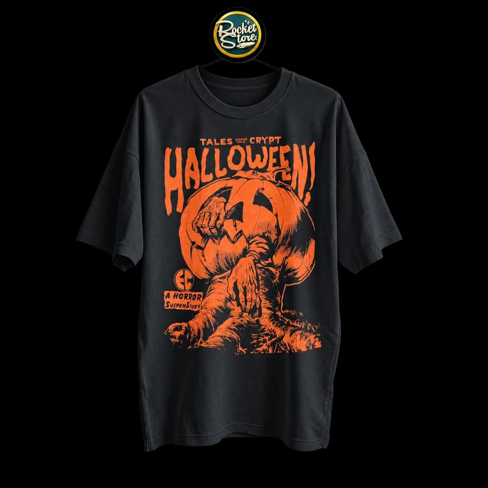 Camiseta Tales from the Crypt - Halloween Calabaza Negro