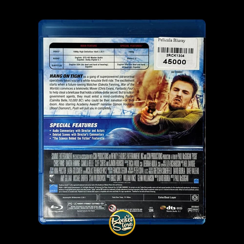 Blu-ray Push: Héroes con Poderes - contraportada