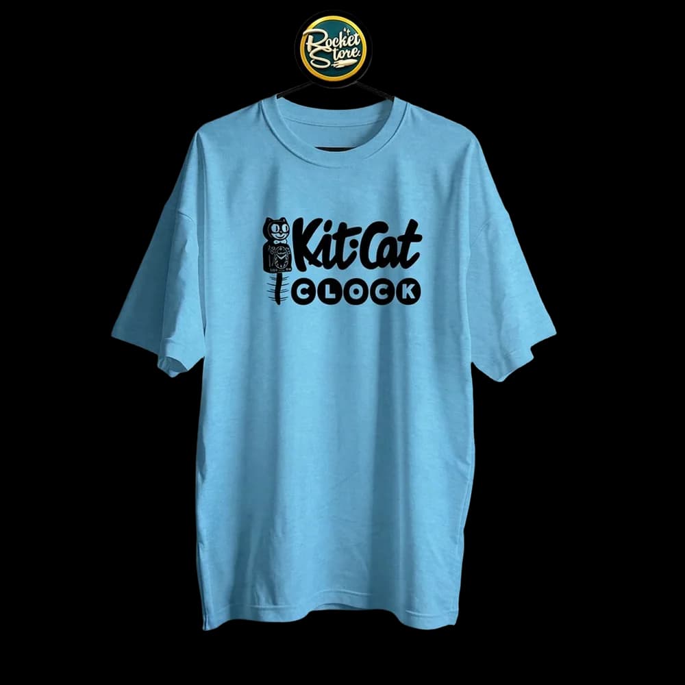 Camiseta Kit-Cat Klock - Signature Wagging Tail Azul Celeste