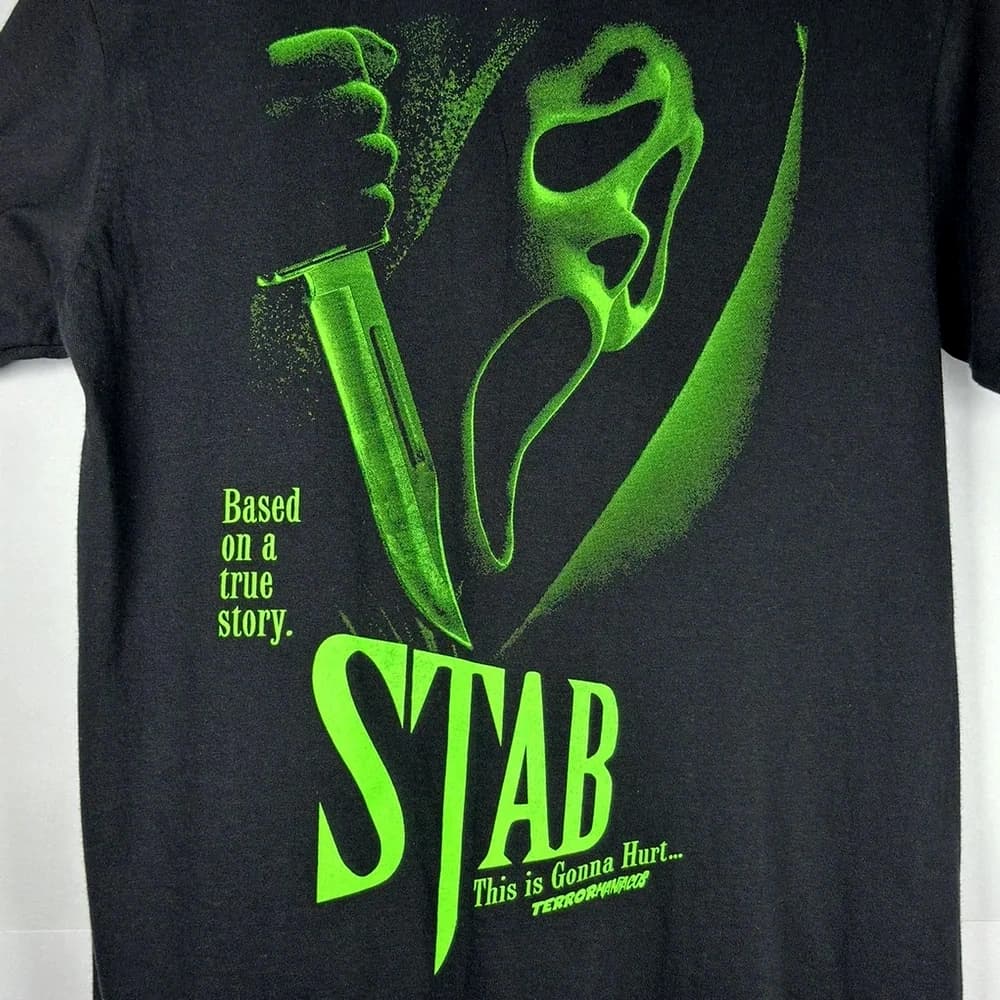 Camiseta Stab - Ghostface Green Neon Terrormaníacos - Foto 1
