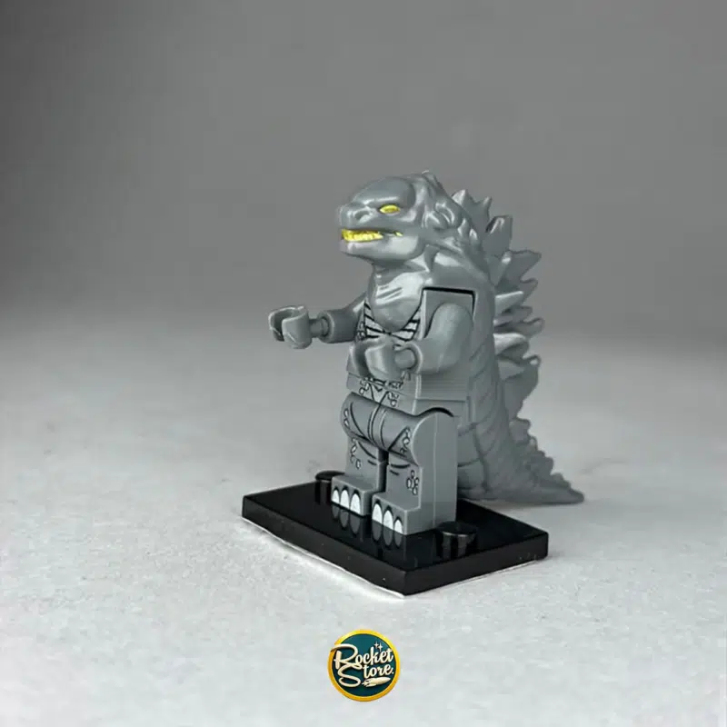Minifigura tipo LEGO Godzilla Monstruo Kaiju Clásico