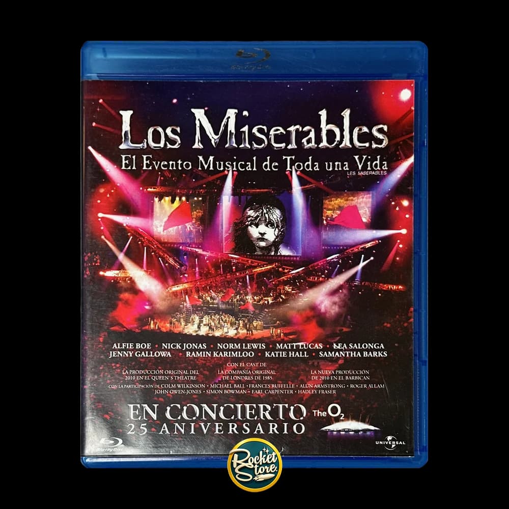 Blu-ray Los Miserables: 25 Aniversario en Concierto - portada