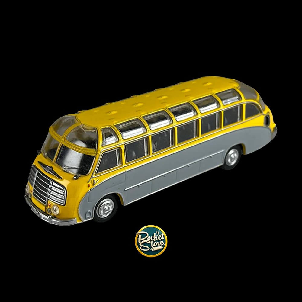 Bus Panorámico Amarillo y Gris