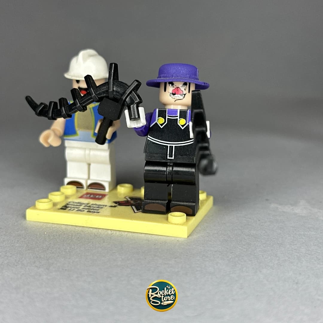 Set Dúo Minifiguras tipo LEGO Constructor y Mimo Sombra Steampunk