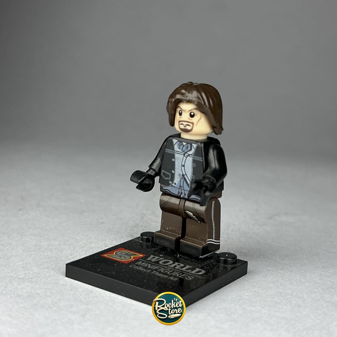 Minifigura tipo LEGO Bucky Barnes Soldado del Invierno Táctico