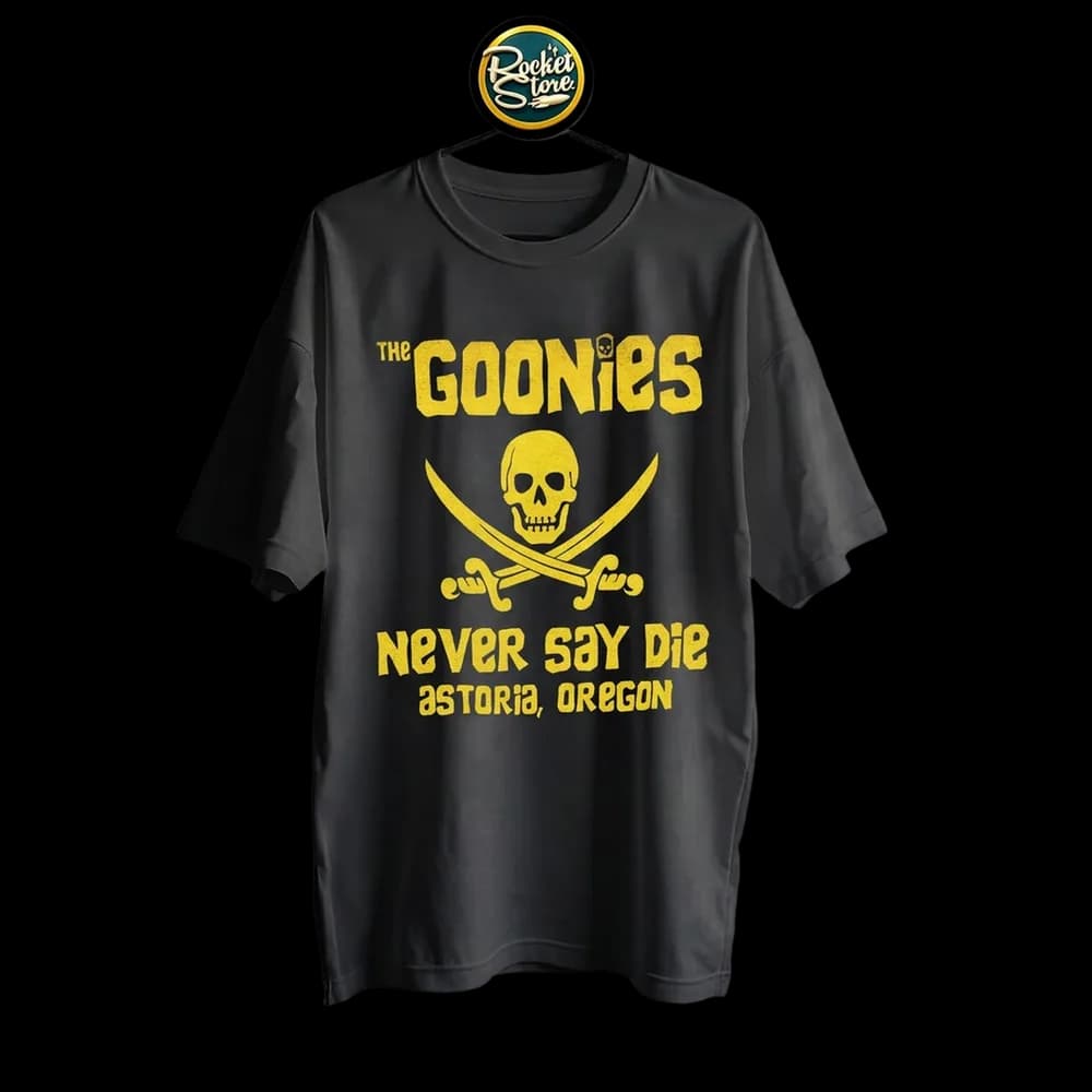 Camiseta The Goonies - Bandera Pirata Willy el Tuerto Negro