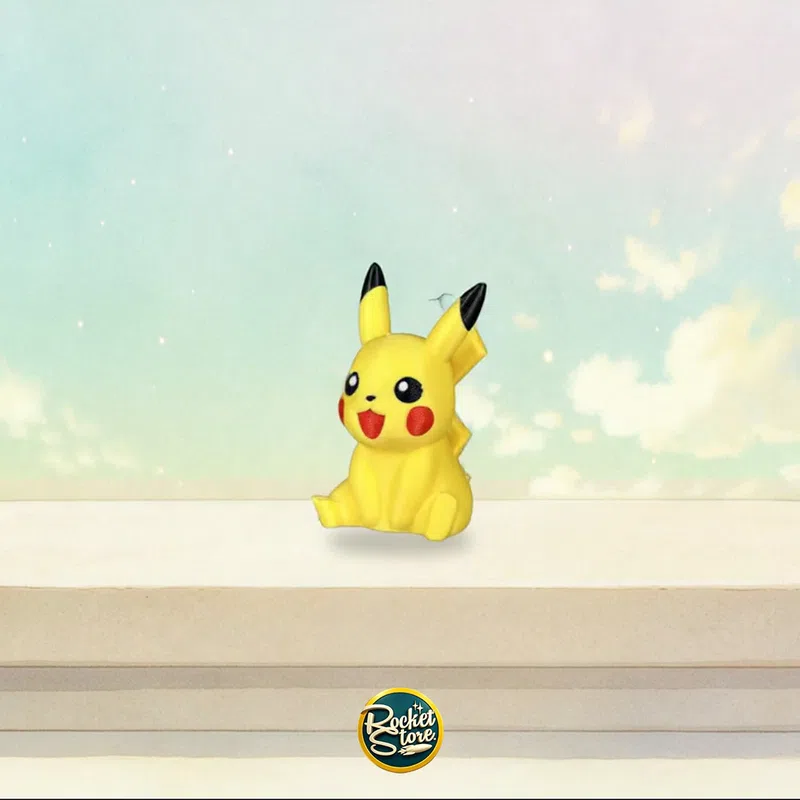 Figura Pokémon Pikachu #025 (Variante) - Impresión 3D 1" (animación 360°)