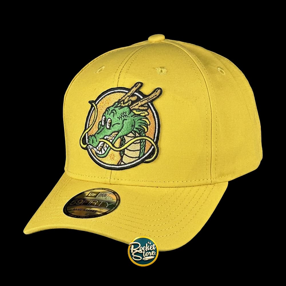 Gorra Dragon Ball Z Dragón Shenlong (Amarillo Mostaza / Visera Curva)
