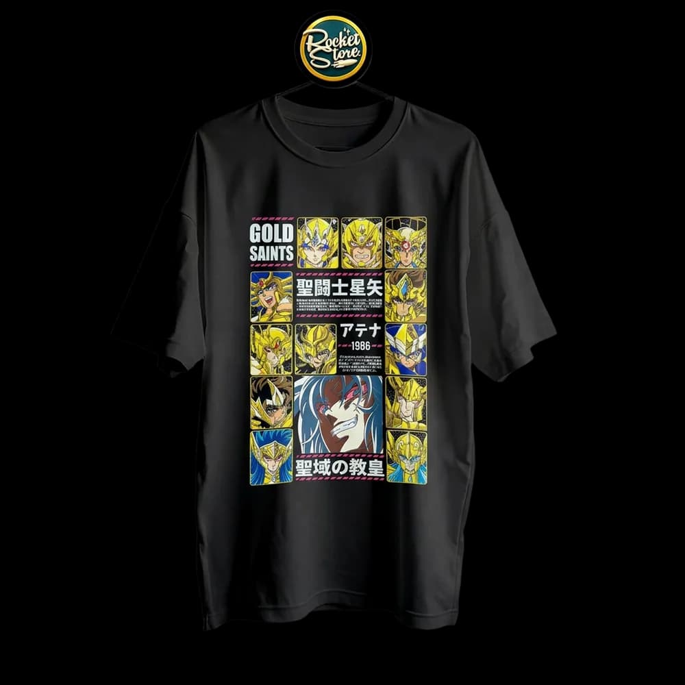 Camiseta Saint Seiya - Los 12 Caballeros Dorados y Patriarca Saga