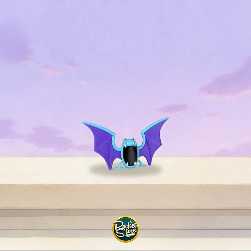Figura Pokémon Golbat Alas Abiertas #042 - Impresión 3D 1" (animación 360°)